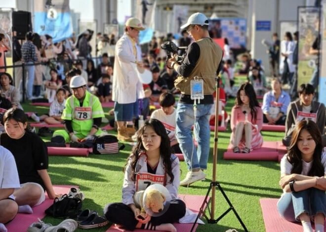 ‘Sitting blankly’ contest in Korea